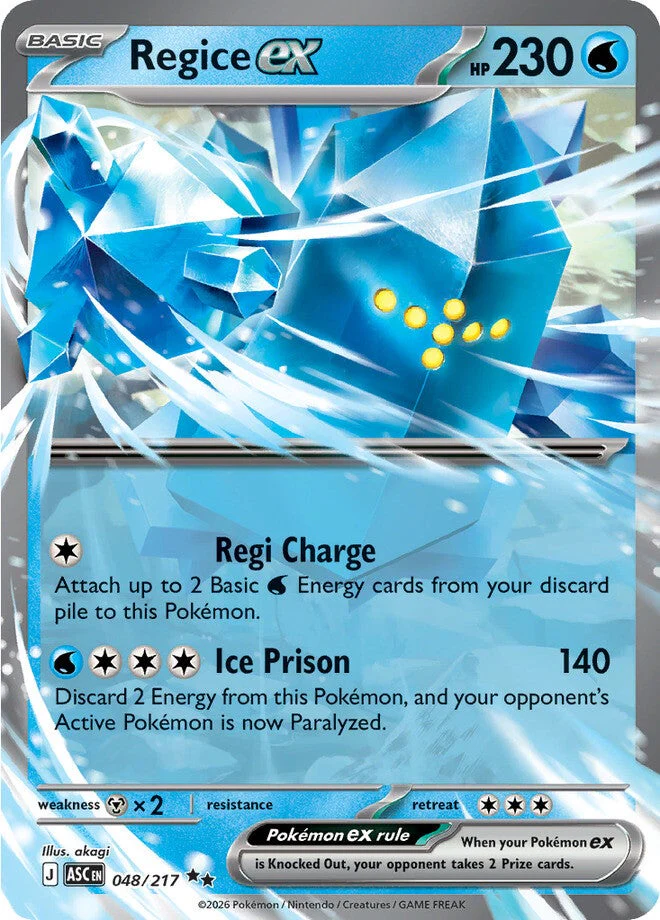 Ascended Heroes 48 Regice ex