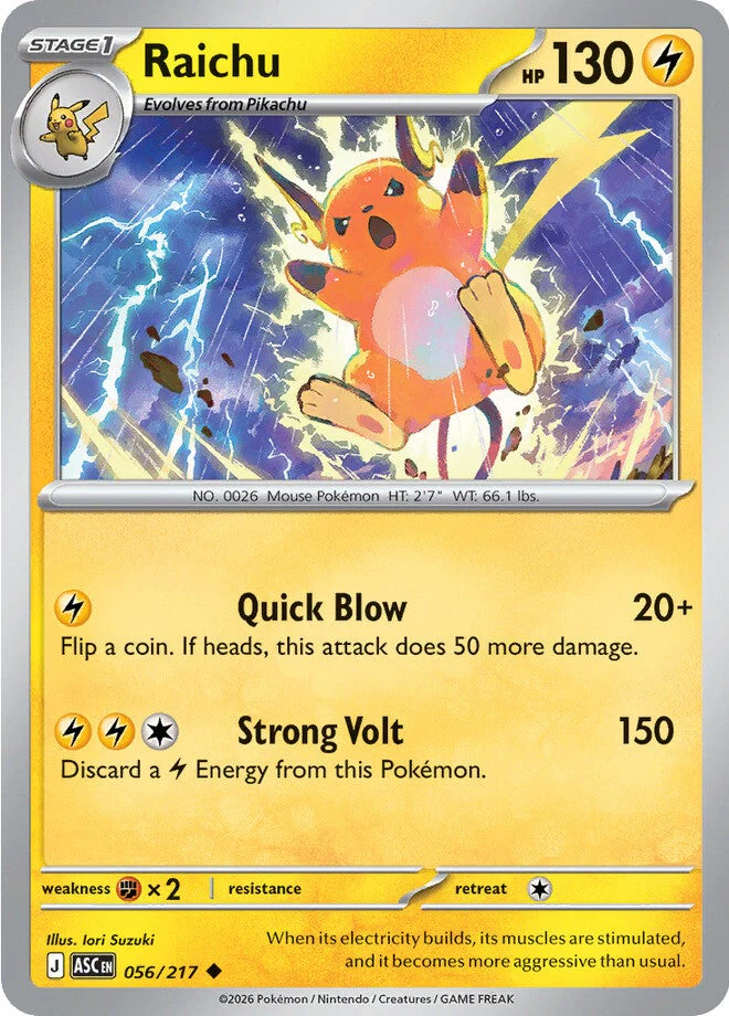 Ascended Heroes 56 Raichu