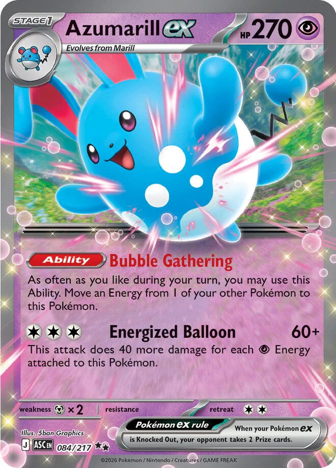Ascended Heroes 84 Azumarill ex