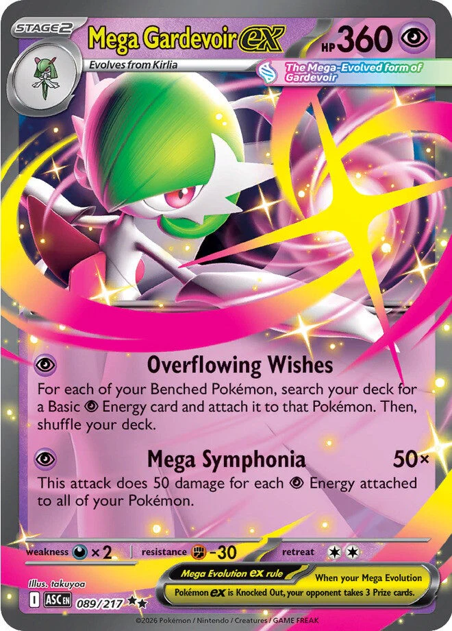 Ascended Heroes 89 Mega Gardevoir ex