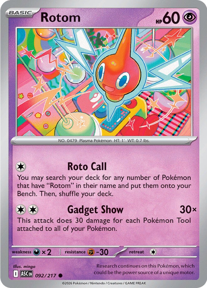 Ascended Heroes 92 Rotom