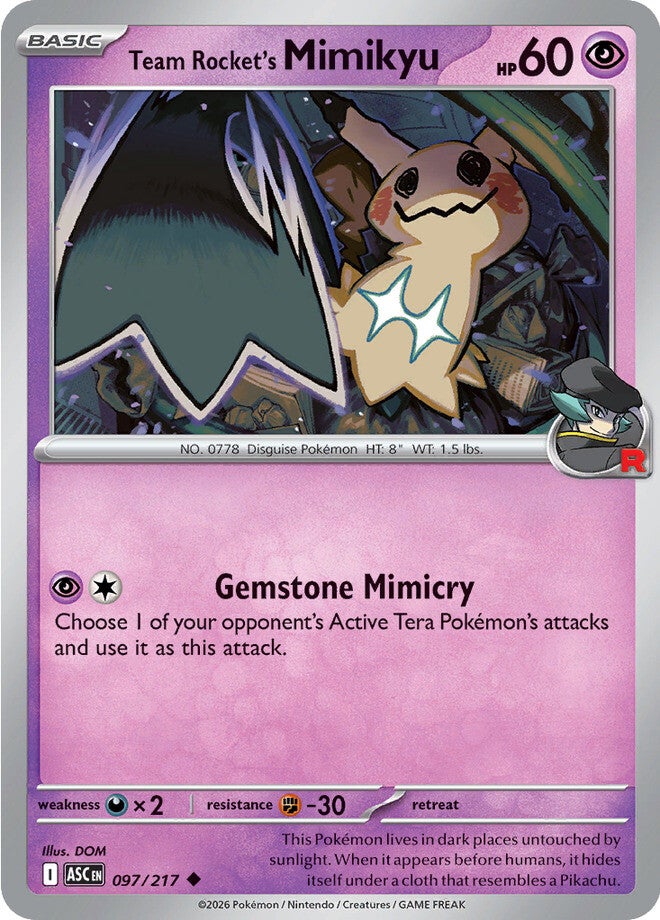 Ascended Heroes 97 Team Rocket's Mimikyu