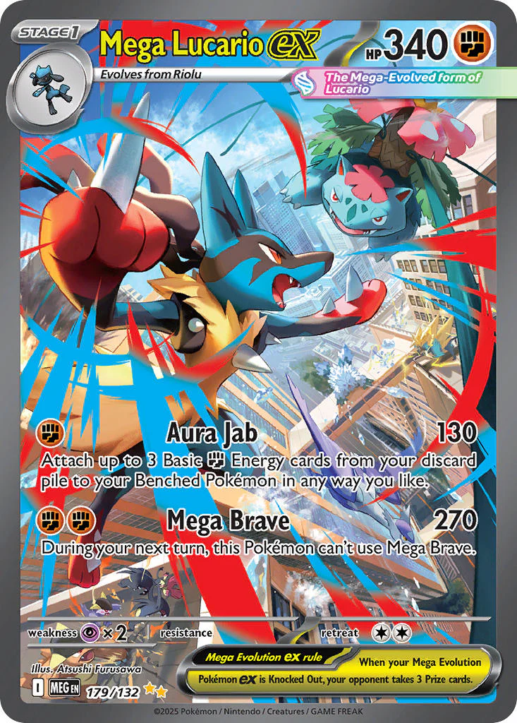 Mega Evolution 179 Mega Lucario ex