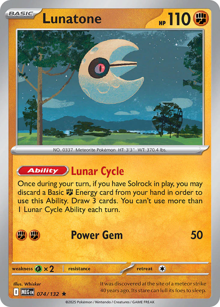 Mega Evolution 074 Lunatone