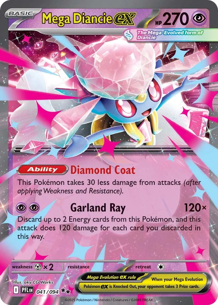 Phantasmal Flames 041 Mega Diancie ex