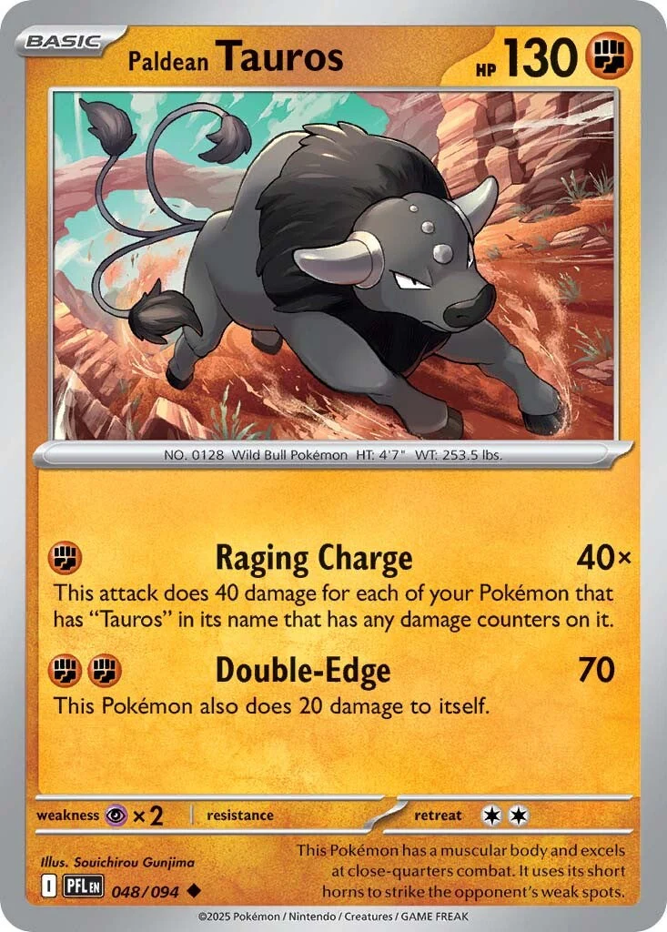 Phantasmal Flames 048 PaldeanÃƒâ€š Tauros