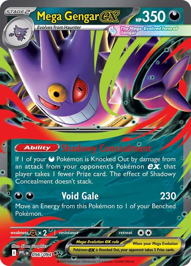 Phantasmal Flames 056 Mega Gengar ex