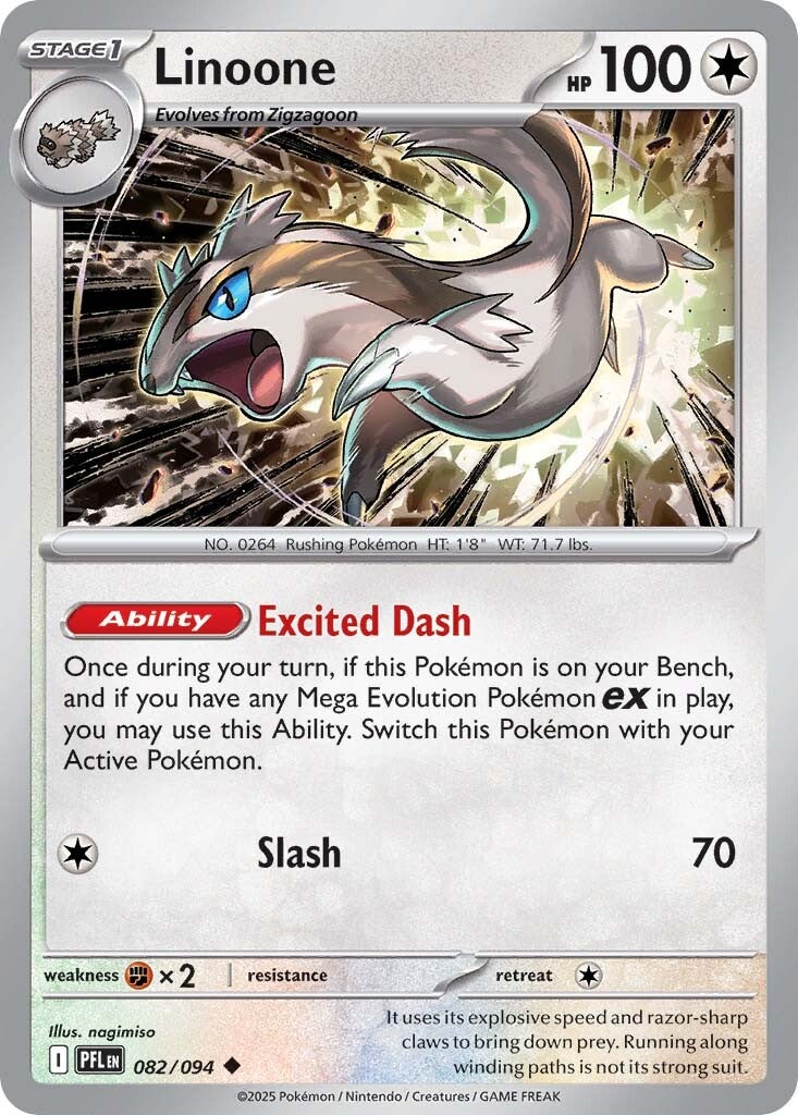 Phantasmal Flames 082 Linoone