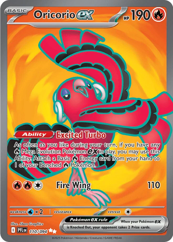 Phantasmal Flames 110 Oricorio ex