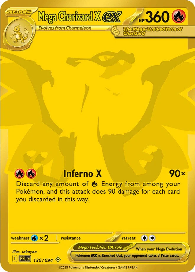 Phantasmal Flames 130 Mega Charizard X ex