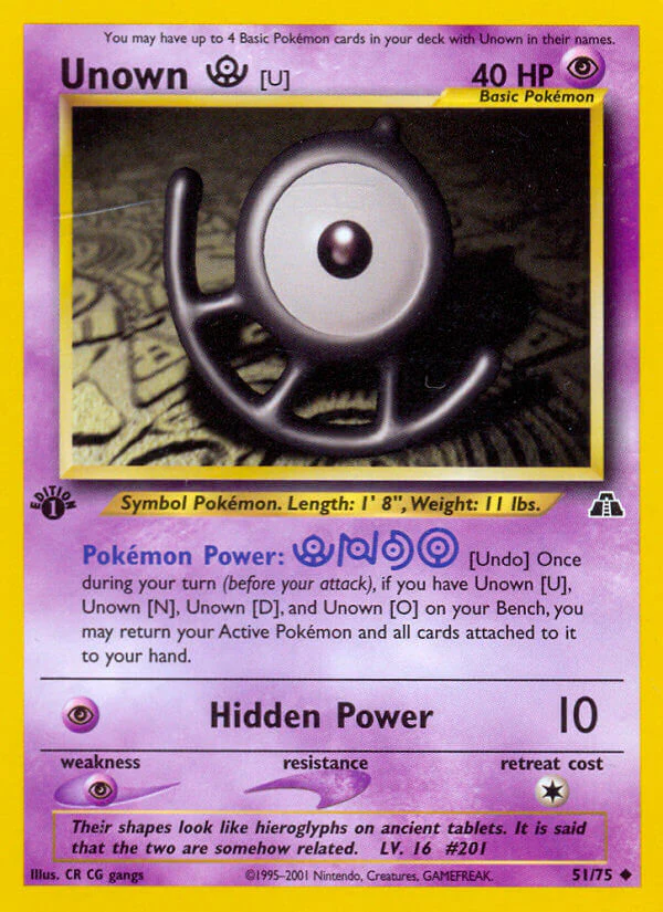 Neo Discovery 051 Unown [U]