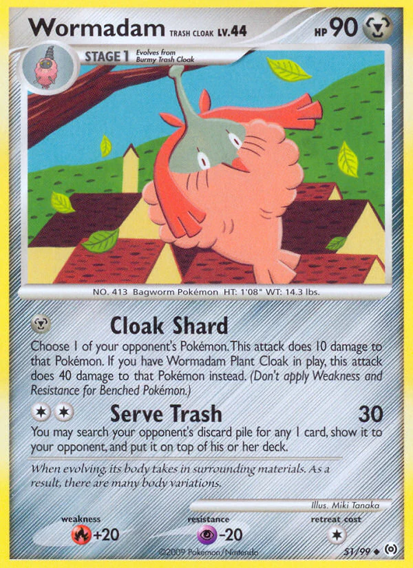 Arceus 051 Wormadam Trash Cloak