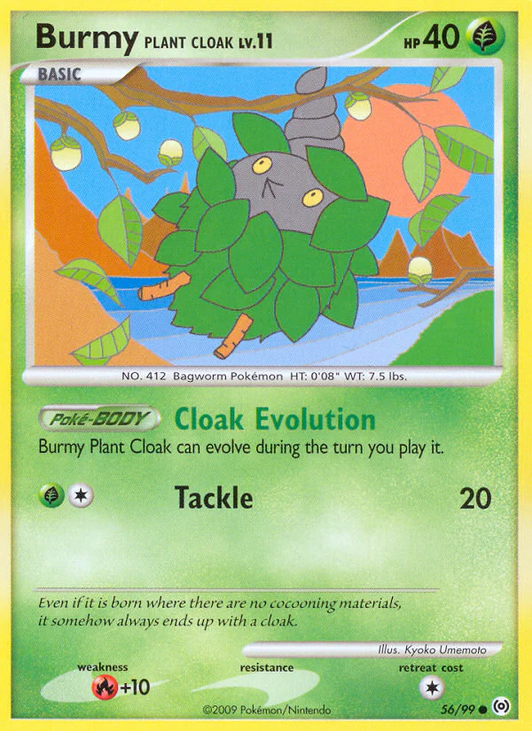Arceus 056 Burmy Plant Cloak