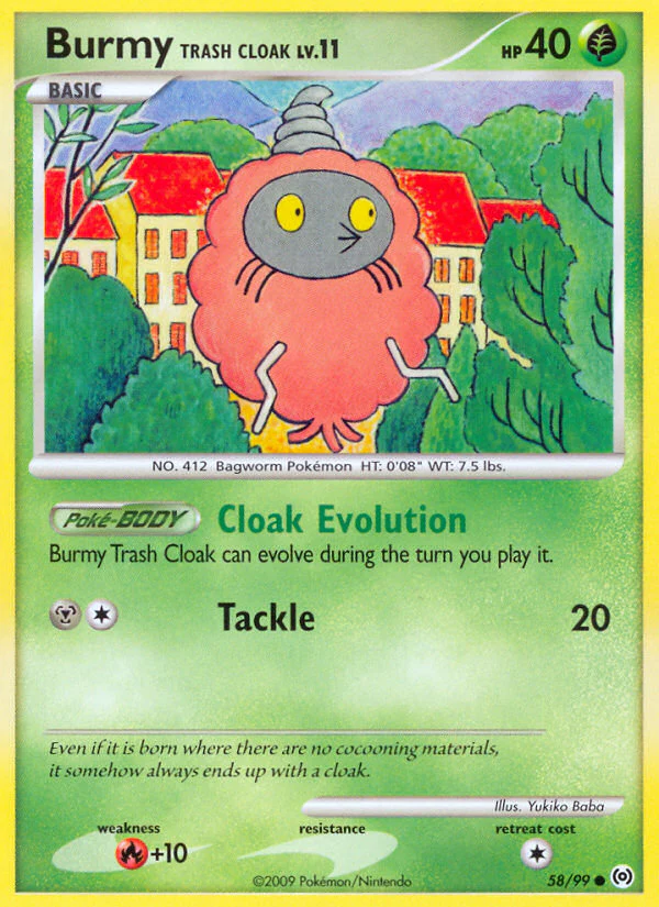 Arceus 058 Burmy Trash Cloak