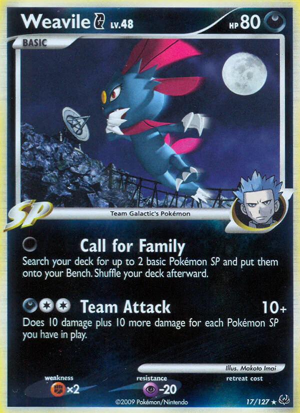 Platinum 017 Weavile G