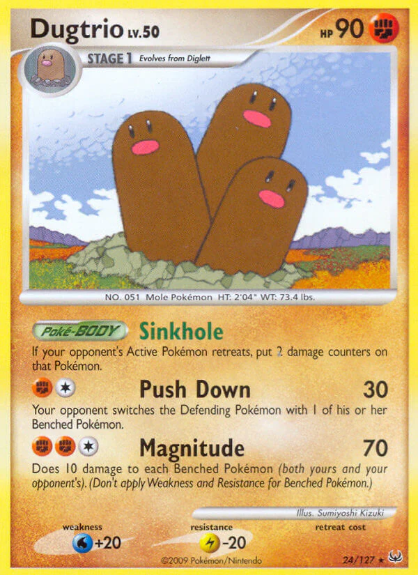 Platinum 024 Dugtrio