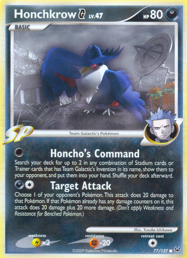 Platinum 077 Honchkrow G