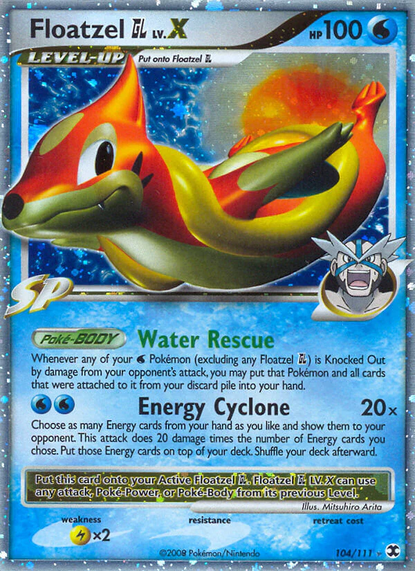 Rising Rivals 104 Floatzel GL Lv.X