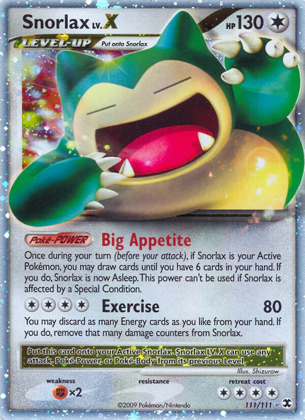 Rising Rivals 111 Snorlax Lv.X