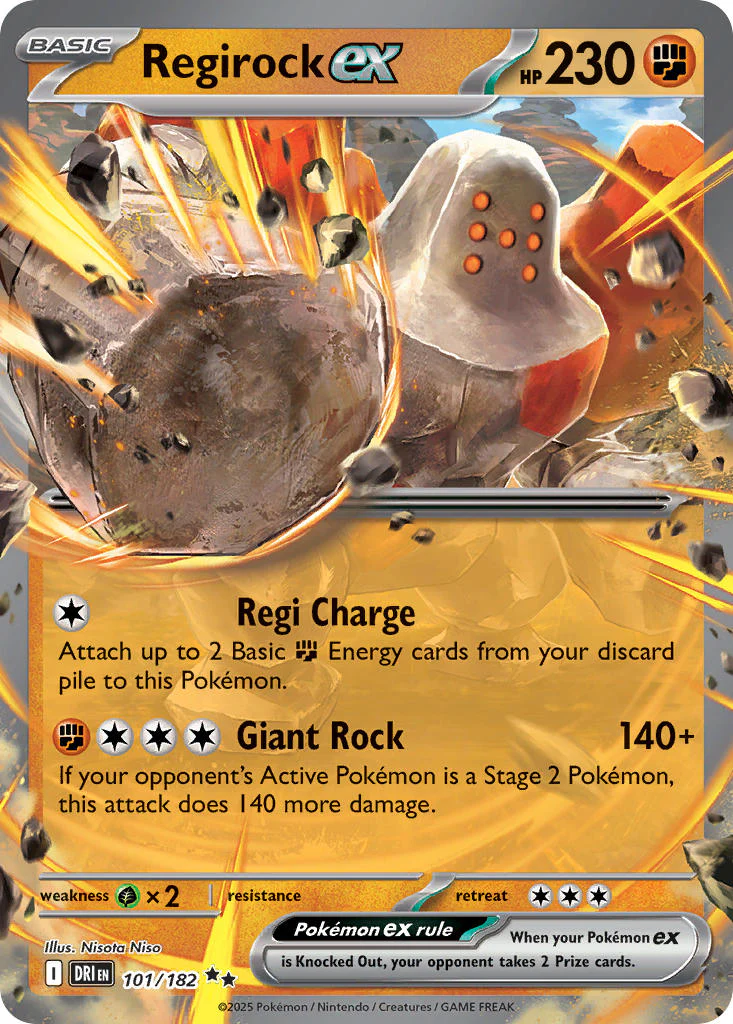 Destined Rivals 101 Regirock ex