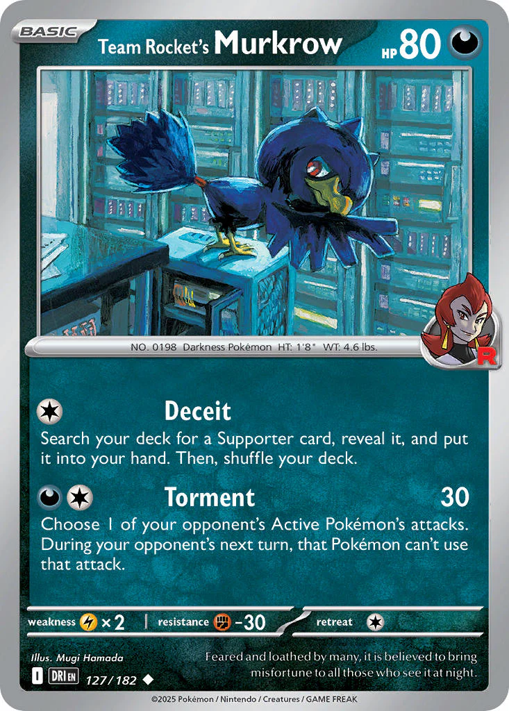Destined Rivals 127 Team Rocket's Murkrow