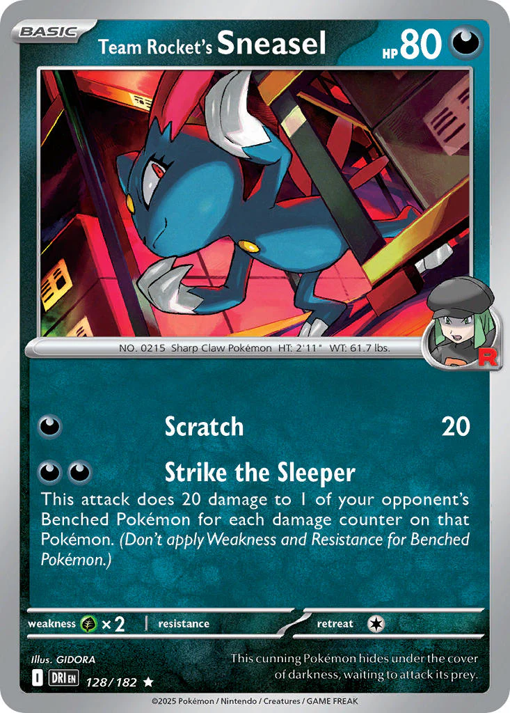 Destined Rivals 128 Team Rocket's Sneasel