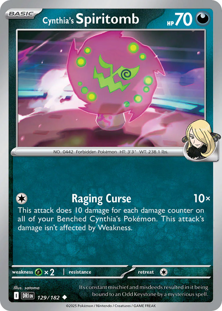 Destined Rivals 129 Cynthia's Spiritomb