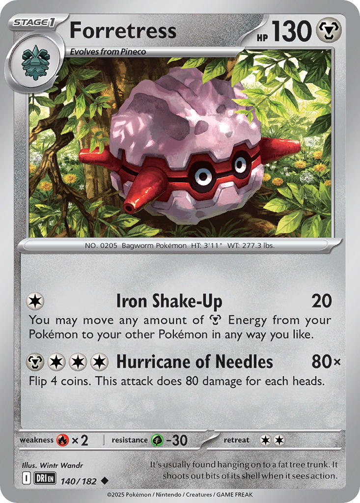 Destined Rivals 140 Forretress - Reverse Holo