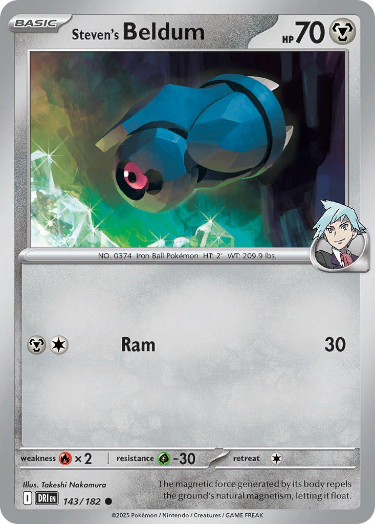Destined Rivals 143 Steven's Beldum - Reverse Holo