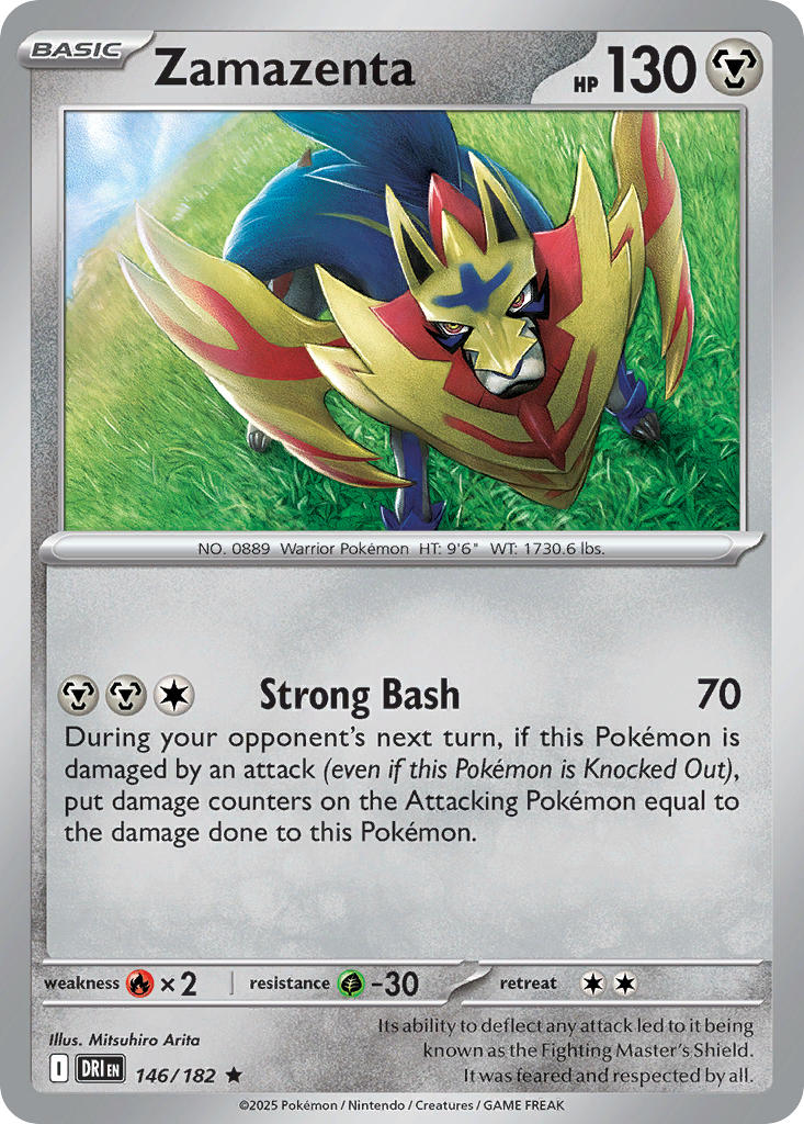Destined Rivals 146 Zamazenta - Reverse Holo