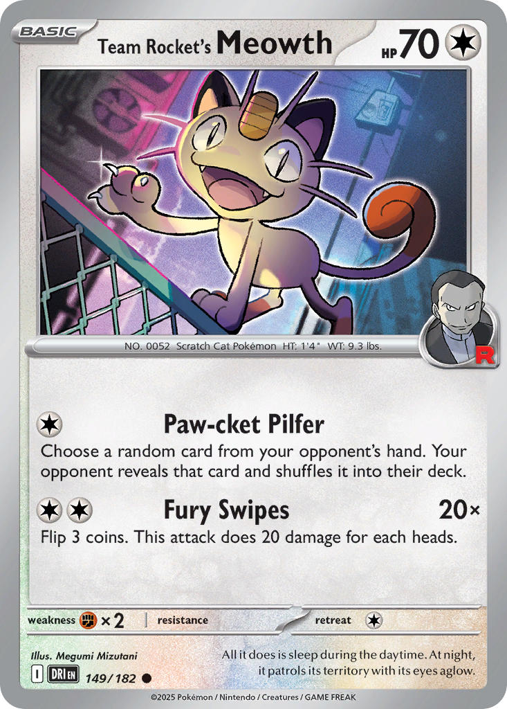 Destined Rivals 149 Team Rocket's Meowth