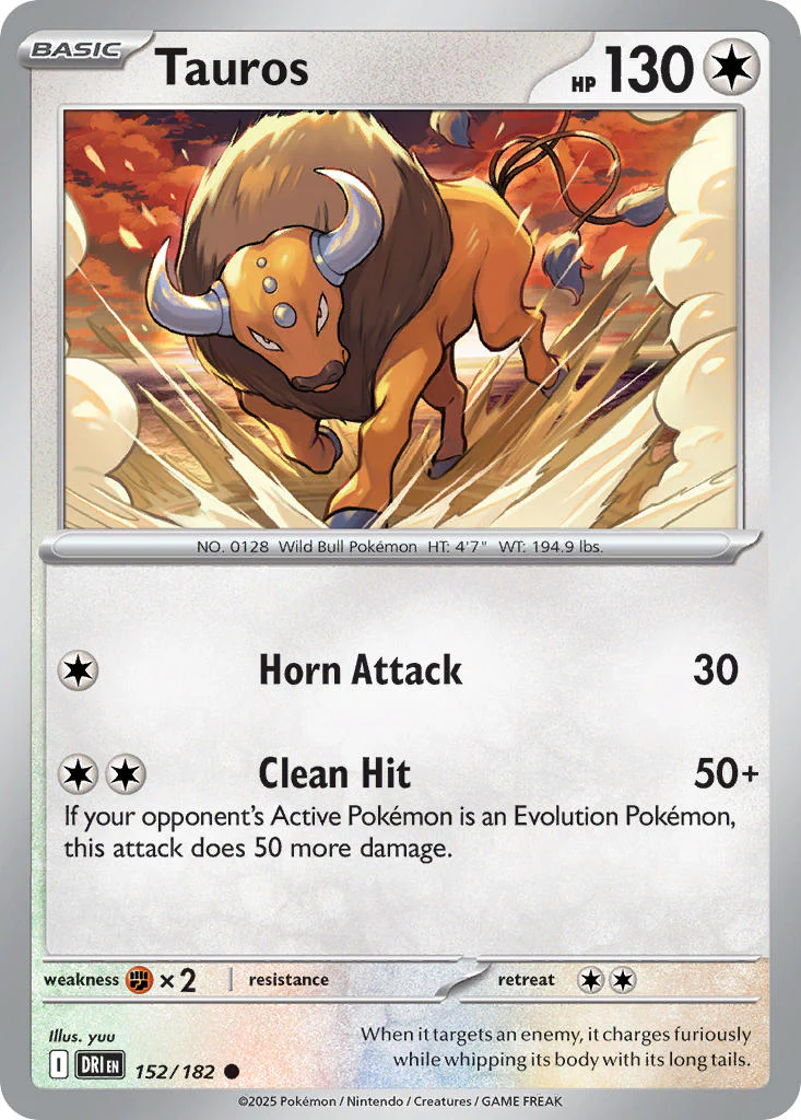 Destined Rivals 152 Tauros - Reverse Holo