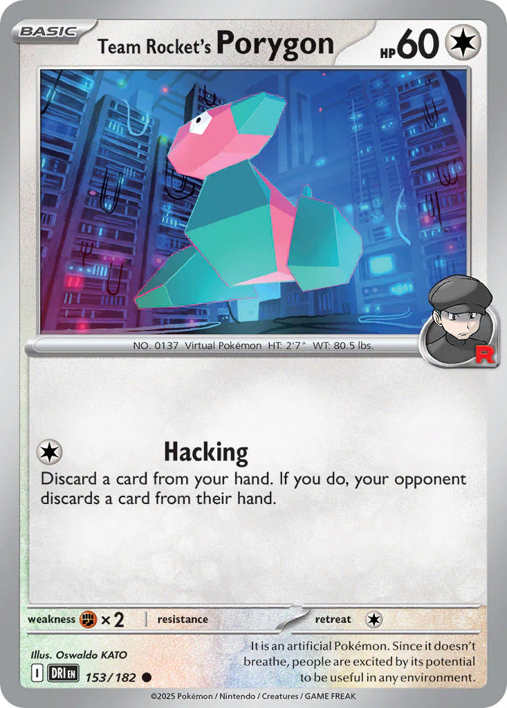 Destined Rivals 153 Team Rocket's Porygon