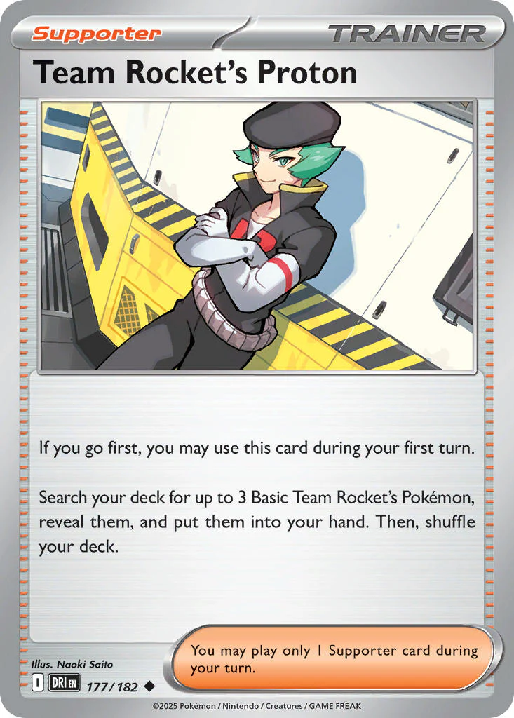 Destined Rivals 177 Team Rocket's Proton - Reverse Holo