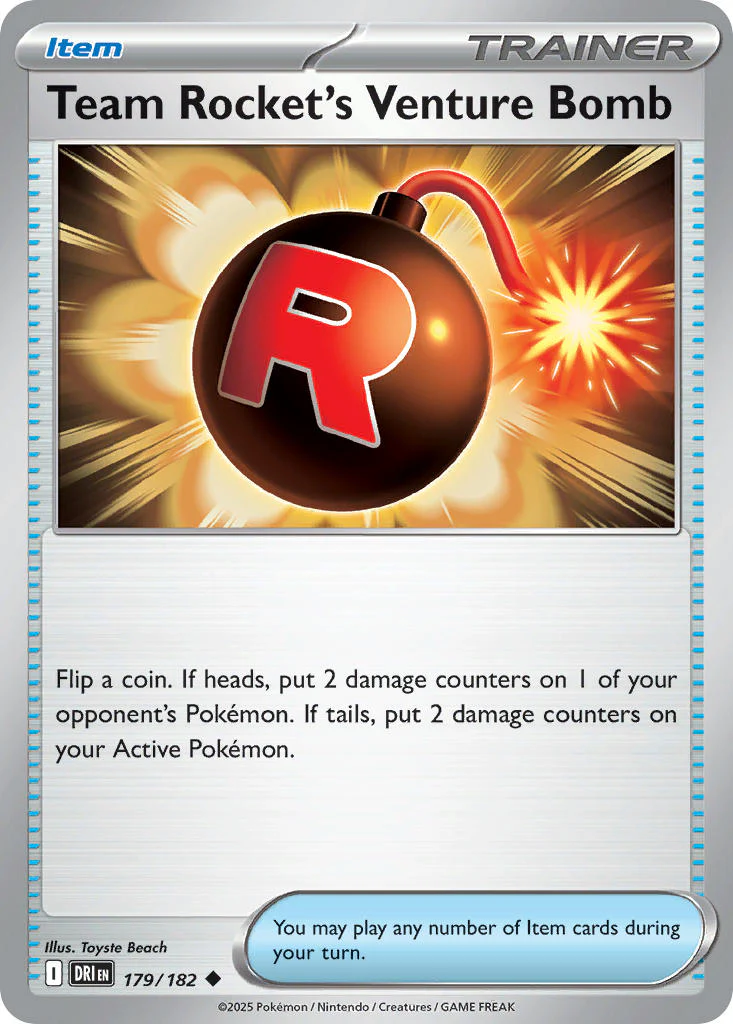 Destined Rivals 179 Team Rocket's Venture Bomb