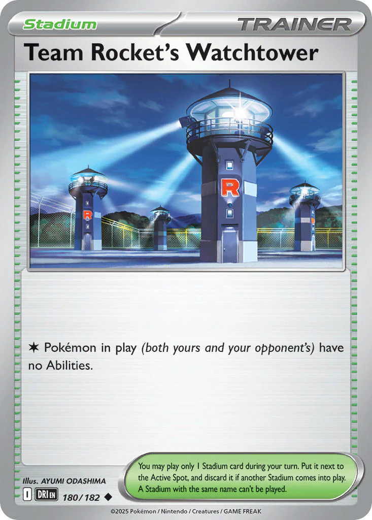 Destined Rivals 180 Team Rocket's Watchtower - Reverse Holo