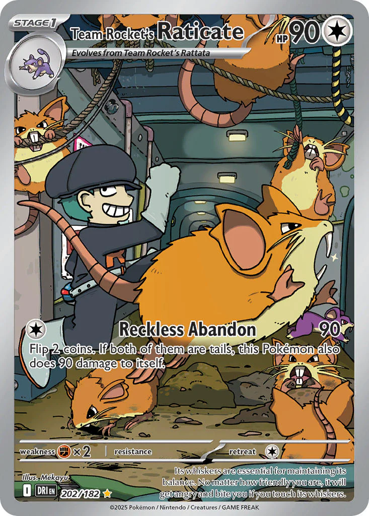 Destined Rivals 202 Team Rocket's Raticate