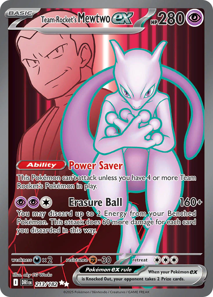 Destined Rivals 213 Team Rocket's Mewtwo ex