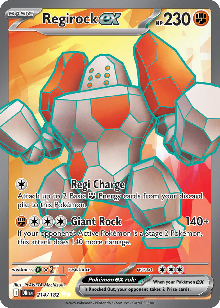 Destined Rivals 214 Regirock ex