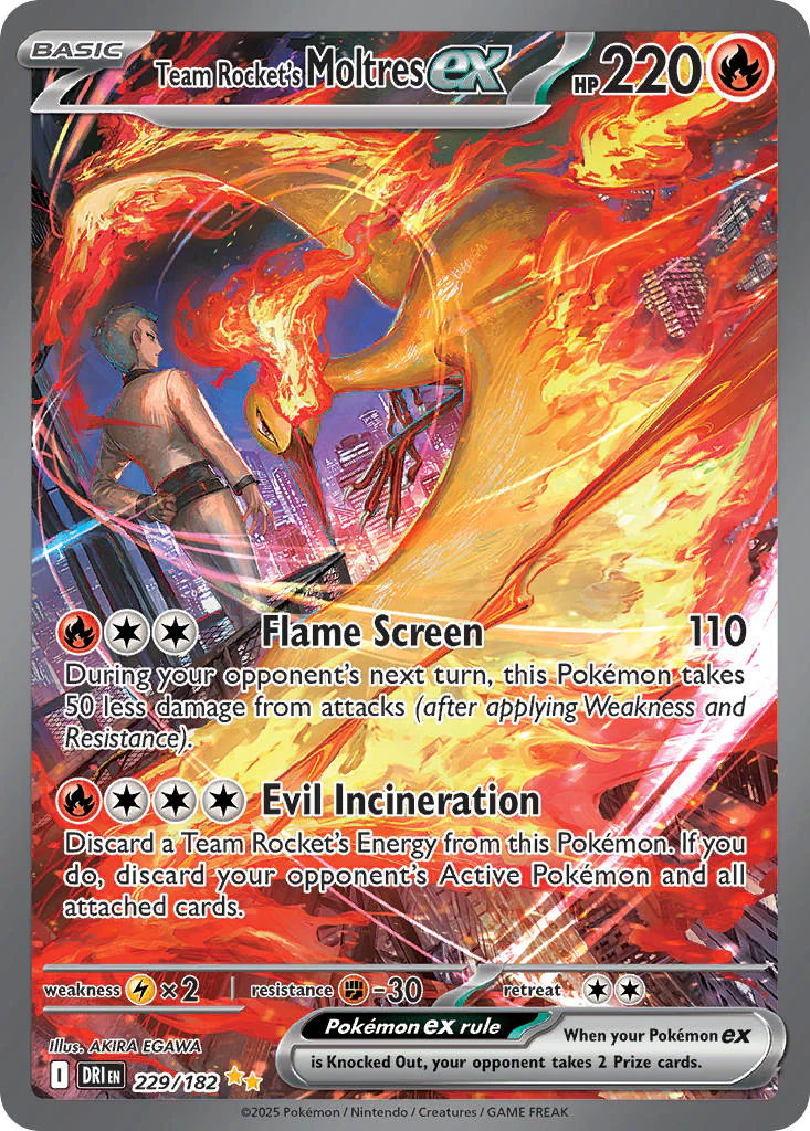 Destined Rivals 229 Team Rocket's Moltres ex