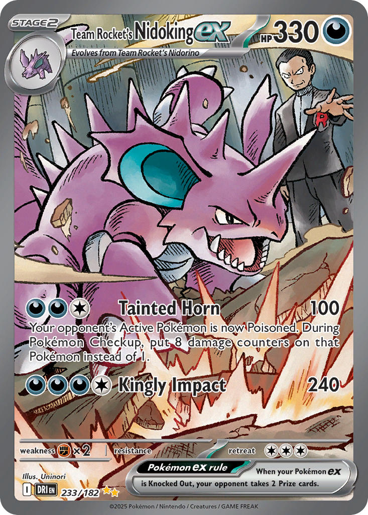 Destined Rivals 233 Team Rocket's Nidoking ex
