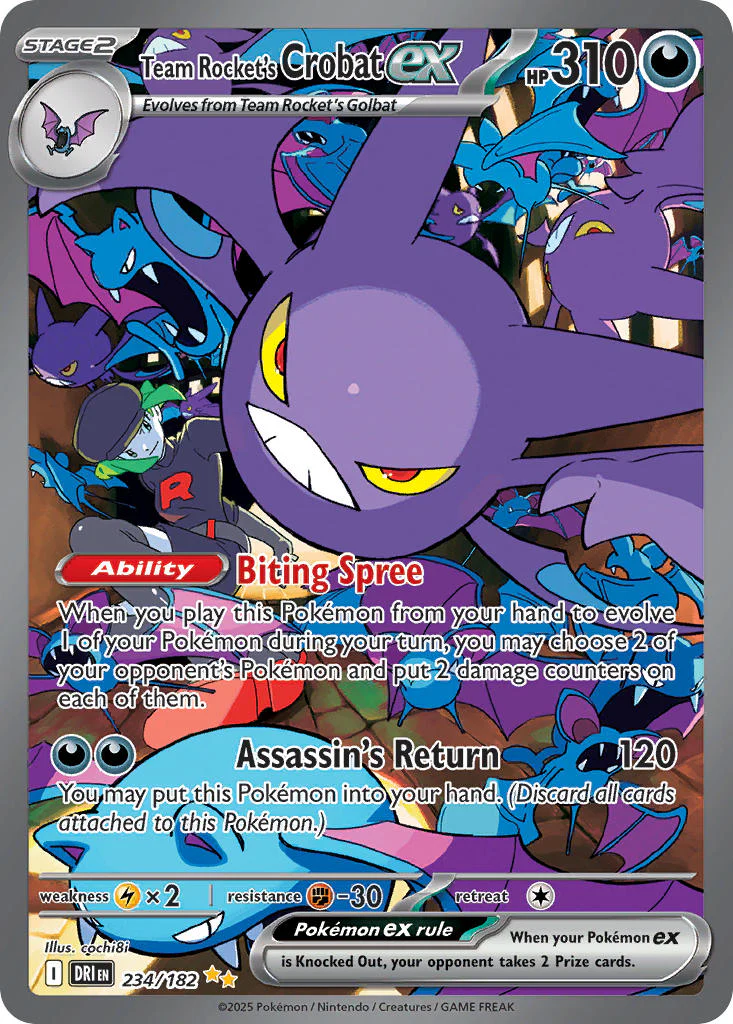 Destined Rivals 234 Team Rocket's Crobat ex