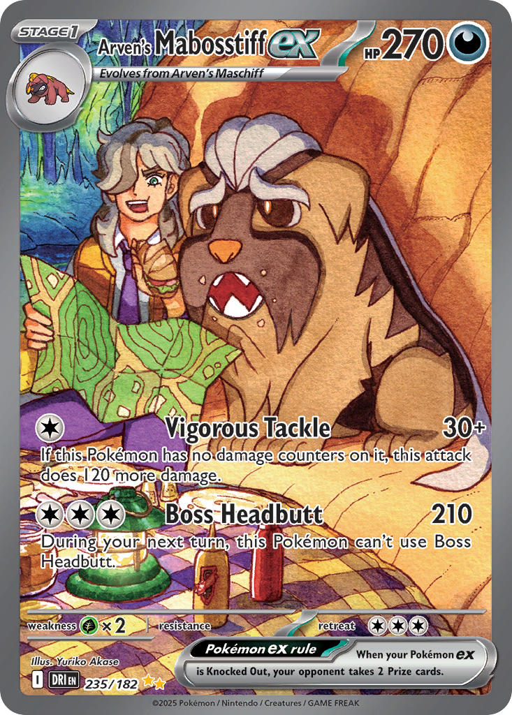 Destined Rivals 235 Arven's Mabosstiff ex
