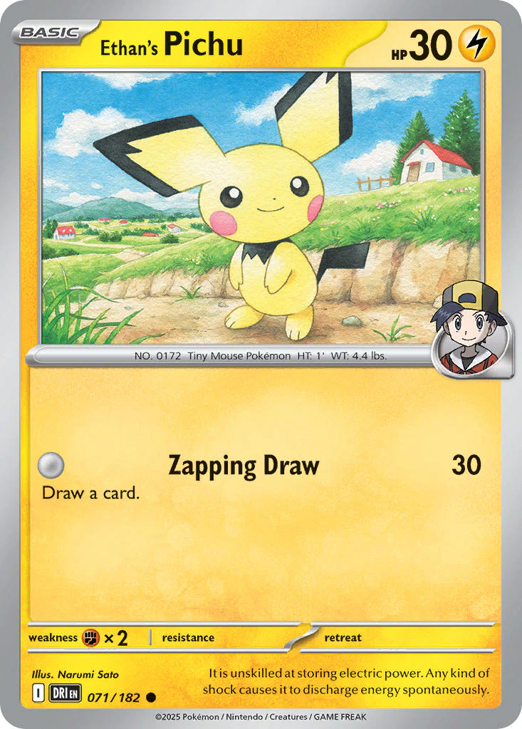 Destined Rivals 071 Ethan's Pichu