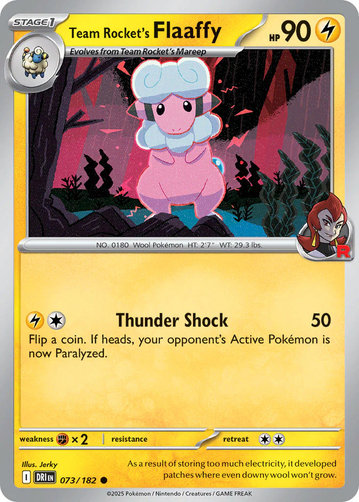 Destined Rivals 073 Team Rocket's Flaaffy