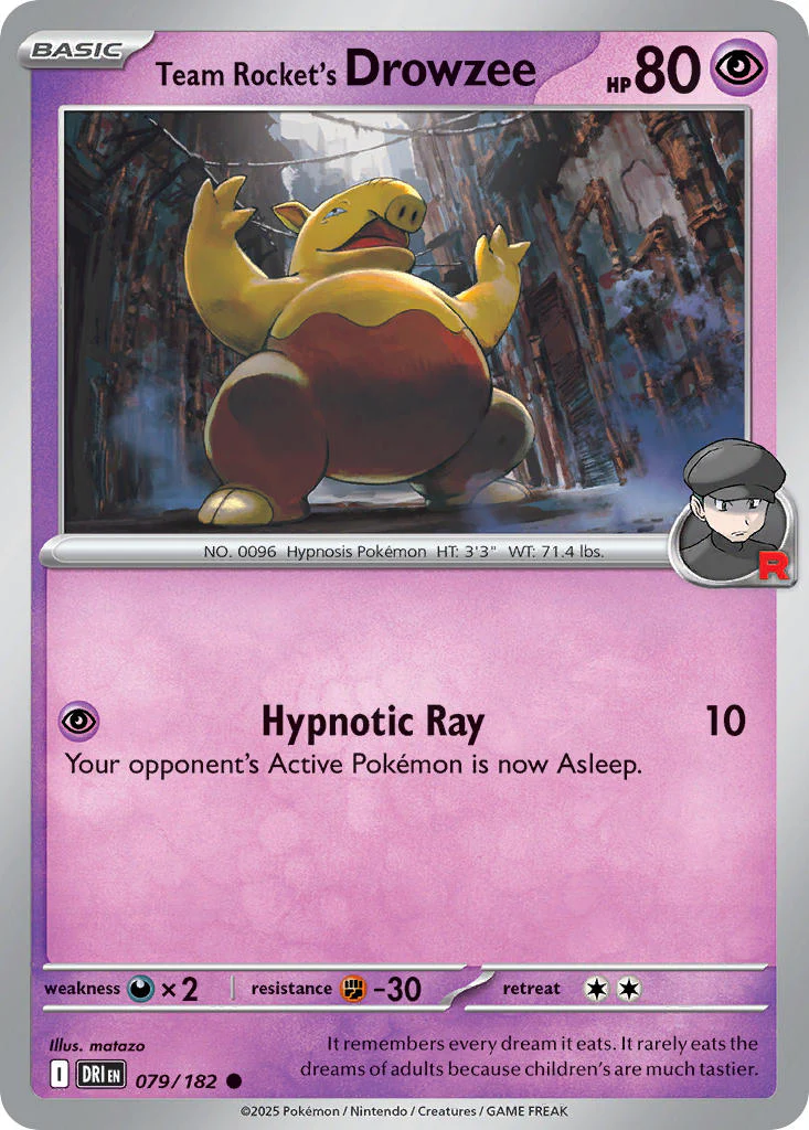 Destined Rivals 079 Team Rocket's Drowzee