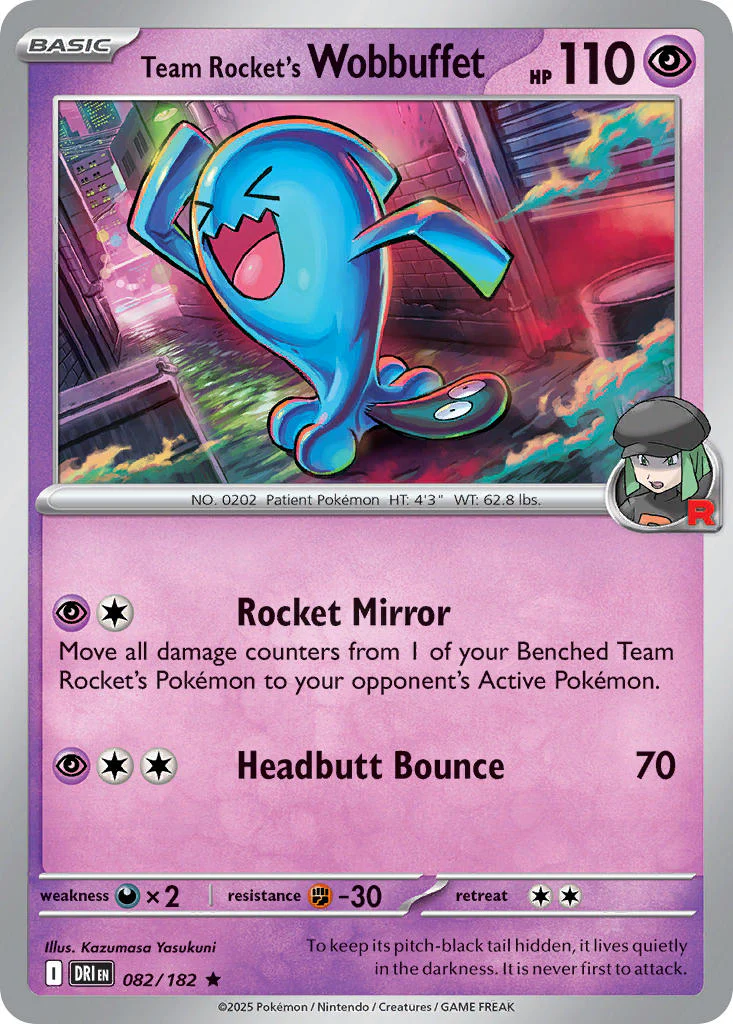 Destined Rivals 082 Team Rocket's Wobbuffet