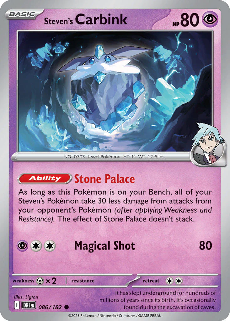 Destined Rivals 086 Steven's Carbink