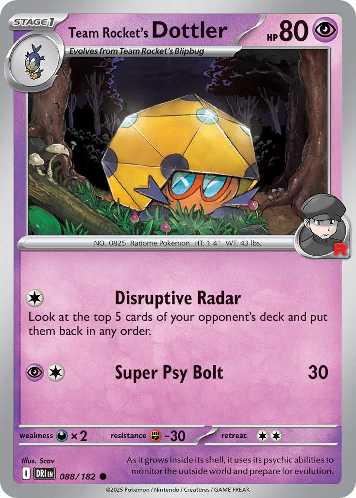 Destined Rivals 088 Team Rocket's Dottler
