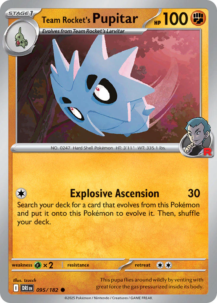 Destined Rivals 095 Team Rocket's Pupitar